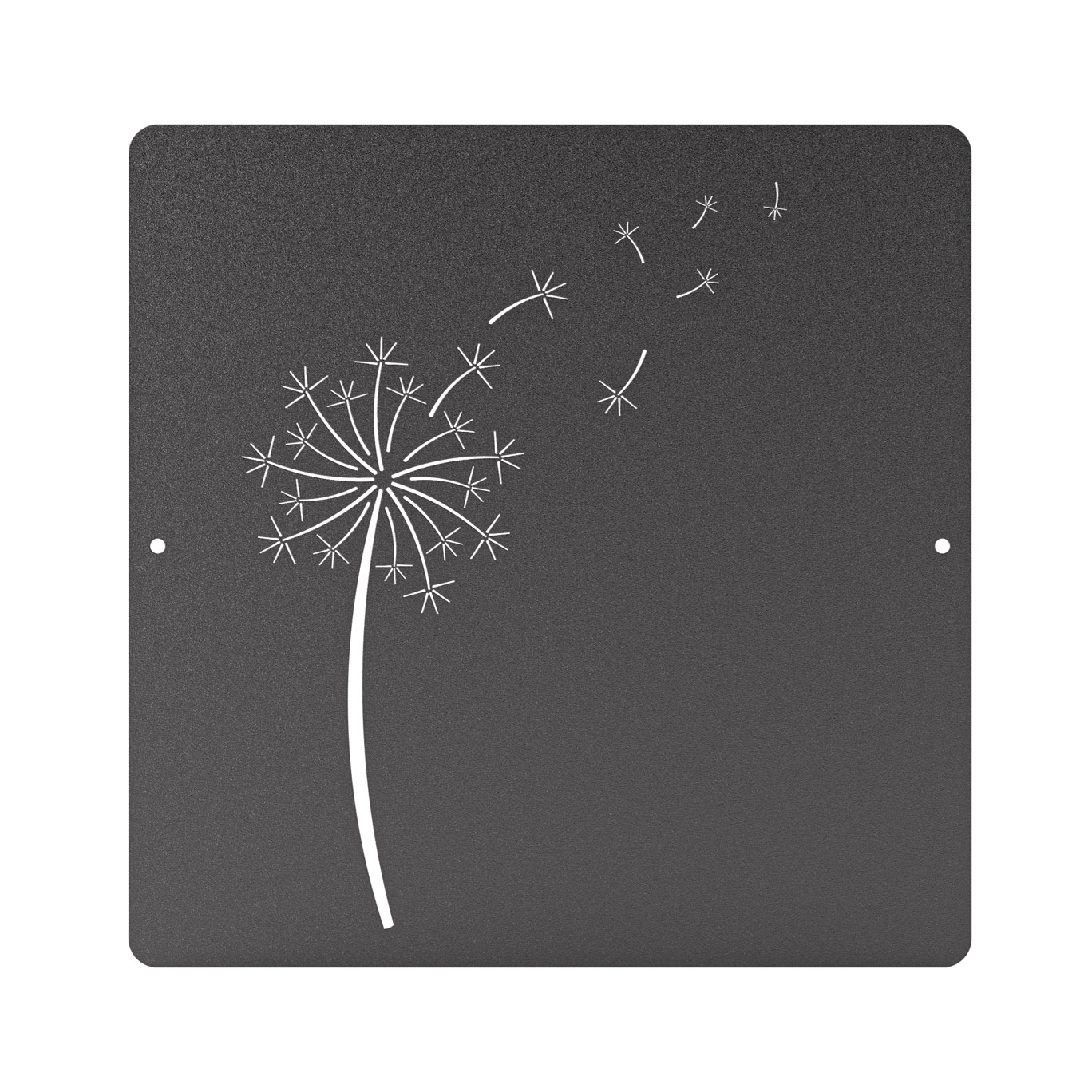 Wooker panel flower Zierblende in Mattschwarz